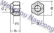 DIN 6924  Prevailing torque type hexagon nut with nylon insert ISO 7040