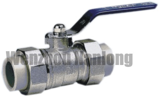 Brass Ball Valve With PP-R End Steel Lever
