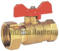 Brass Ball Valve With Union End Wing Lever