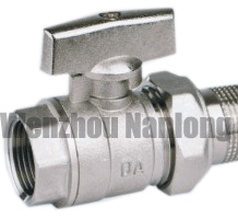 Wing Lever Full Port Brass Ball Valve With Union End