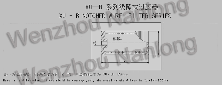 XU B Notched Wire Filter|XNJ Suction Strainer|China